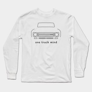 International Harvester Scout "one truck mind" black outline graphic Long Sleeve T-Shirt